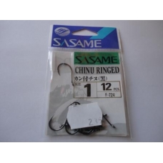 Anzois Sasame Chinu Ringed nº1 F-724 12 Pcs